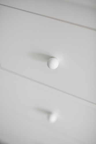 Habo møbelknop 25mm 2stk lucas porcelæn hvid