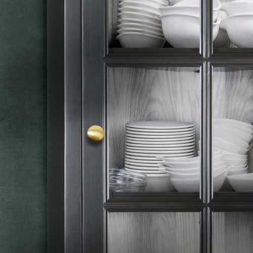 Habo møbelknop 32 mm 1 stk amadeus børstet messing