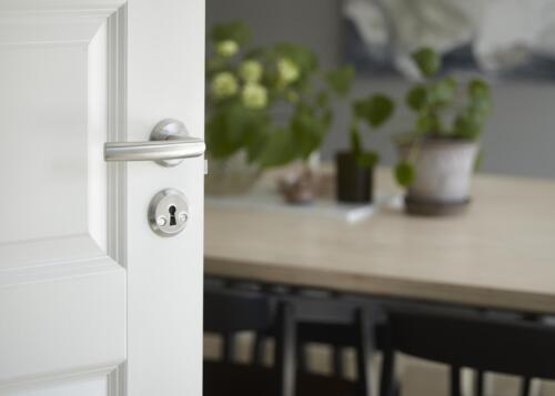 Habo dørgreb m/ nøgleskilt atlanta rustfri