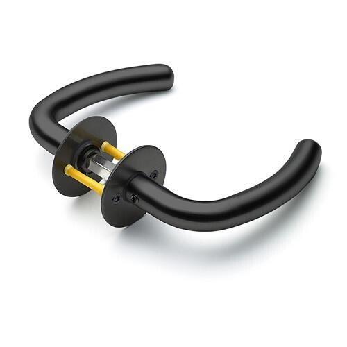 Randi Line 18 dørgreb Coupé massiv roset CC30, sort PVD