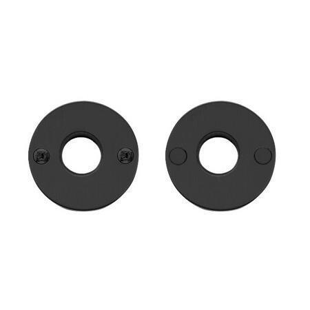 Randi Line 18 dørgrebsrosetter, massiv, CC38, sort PVD