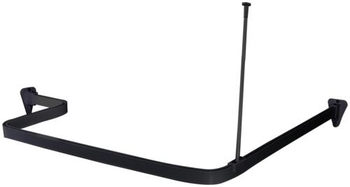 Badeforhængs skinne flex 3x1 m sort sb