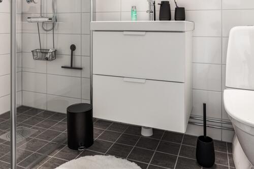 toiletbørstesæt acacia sort sb