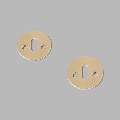 d line nøgleskilt massiv CC27, sæt, Børstet Messing