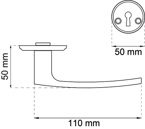 Dørgreb Torino Poleret messing