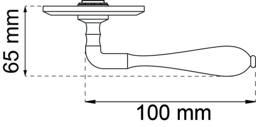 Dørgreb A9683 Poleret messing
