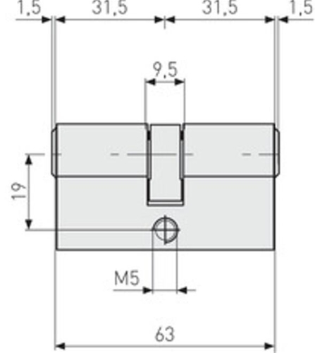 ABUS GDS Dobbelt profilcylinder