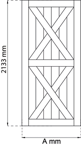 DØR COUNTRY 2133X900 MM