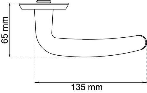 Dørgreb Porto udvendig Sort Aluminium