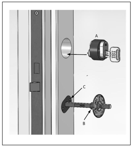 Velfac Pakningssæt til dørgreb og Cylinder