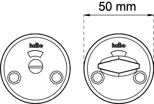 Toiletbesætning A262 Børstet Aluminium