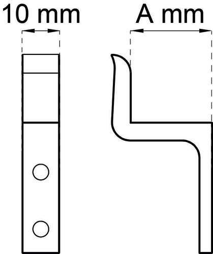 VINDUESFORVRIDERHAGE 3 FORNIKLET 10 MM