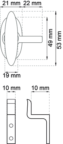 VINDUESFORVRIDER 230 MED 10 MM HAGE