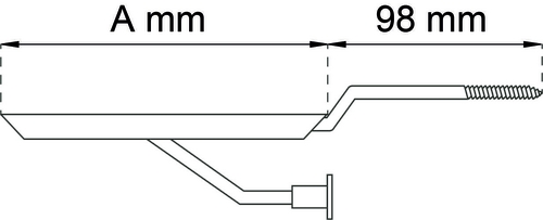 VINDUESPLADEHOLDER 98X140MM