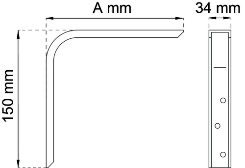 VINDUESPLADEHOLDER 120MM
