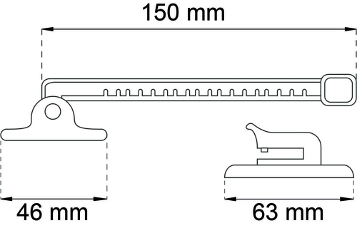 VINDUESHDL. PLAST HV. UDADGÅENDE