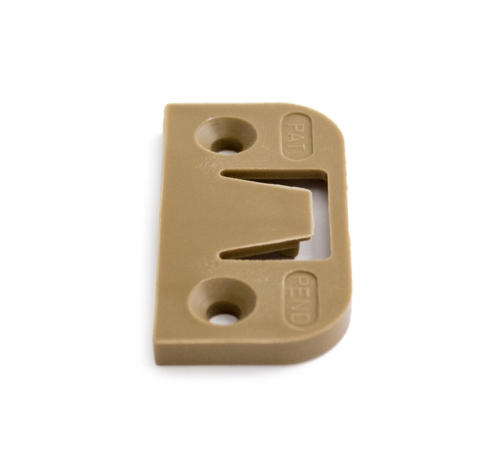 PLADE T.INDSTIKSHÆNGSEL 2STK brun