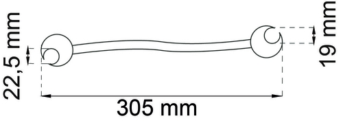 HÆNGSELSRETTER 19/22.5MM ELGALV