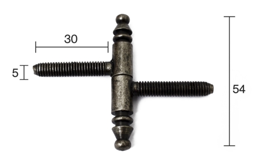 INDBOR.HÆNGSEL 54MM ANTIK 2 STK