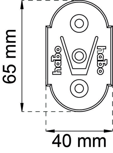 PLADE TIL INDSTIKSHÆNGSEL HVID
