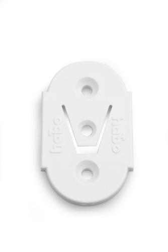 PLADE TIL INDSTIKSHÆNGSEL HVID