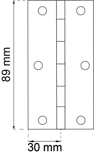 KANTHÆNGSEL 89MM ELFORZINKET