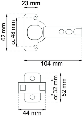 SKABSHÆNGSEL 110° 2 STK