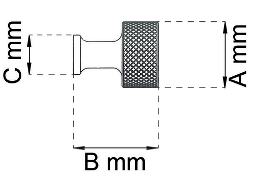 Møbelknop Lexington 20 mm Grå