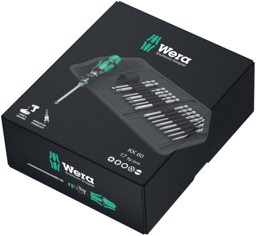 Wera kraftform 60 Bitssæt med Lange bits