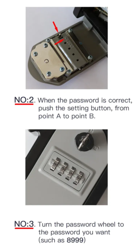 Lækker nøgleboks med hovednøgle så man kan åbne hvis man glemmer koden