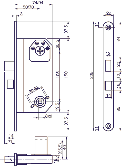 8765 Godkänd modullåsbox