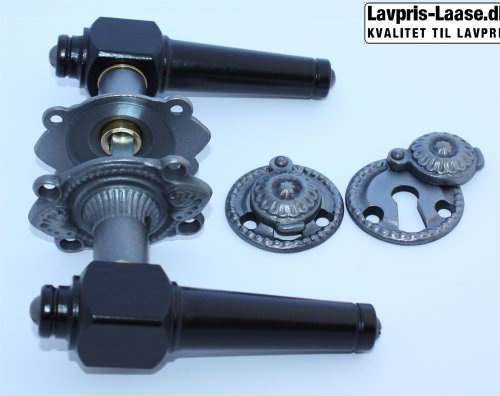 Svanemølle 671 Spids Almue grip Beech &quot;Ebony&quot;, Oxidized.