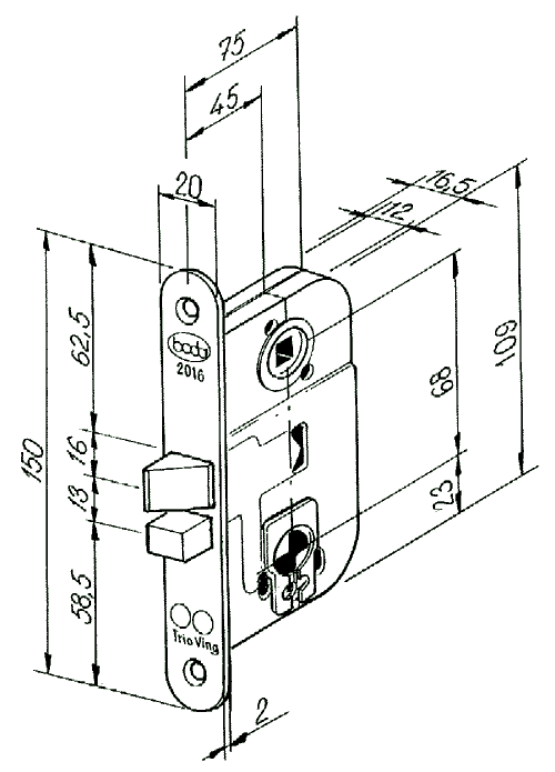 2016 låsväska för cylinder