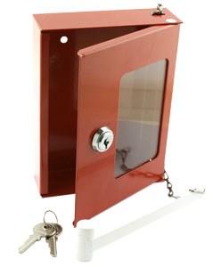 Joma nödnyckellåda 9011 160x120x40mm. med hammare och glas