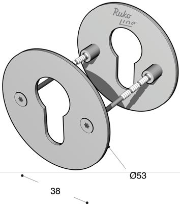 CYLINDER ROSAR FÖR DIN 2901