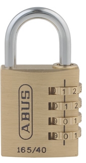 Abus hengelås m / kode 165/40 mm