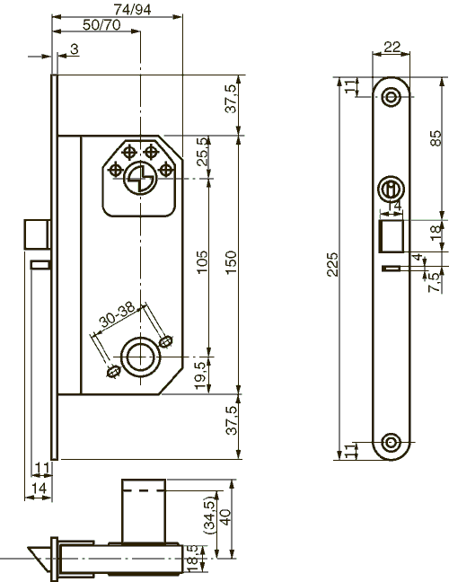 MODULLÅS RUKO ASSA 5584