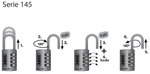 ABUS Vorhängeschloss 145/20 ist in 8 verschiedenen Farben erhältlich