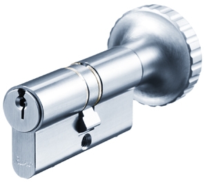 DOBBELT PROFILCYLINDER MED KNOP RS1602 I SYSTEM