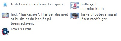 Skivebremselås 350 Trigger Alarm