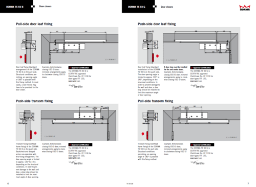 Dorma TS93G 2-5 With rail