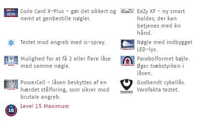 Bøjlelås 540 Granit X-PLUS - 230 mm (VF)