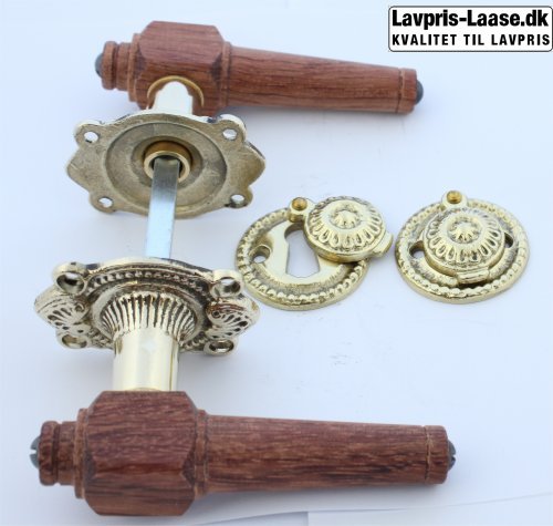 Svanemølle 671 Spids Almue grip Bubinga wood "Rosewood" ornamented Messing.