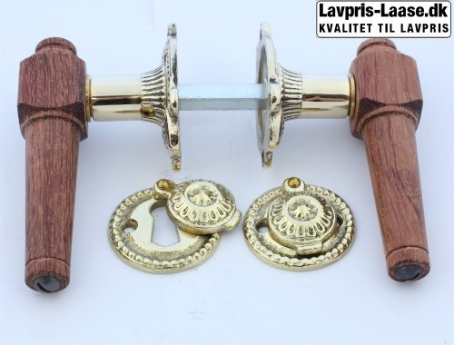 Svanemølle 671 Spids Almue grip Bubinga wood "Rosewood" ornamented Messing.