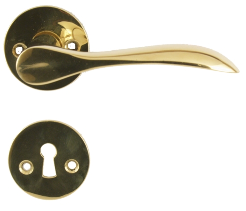 Bellevue Dörrhandtag 341 Polerad Mässing Utan lack