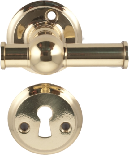 Sprossenholz 677 Fortsetzung Kreuzgriff Messing poliert mit Lack