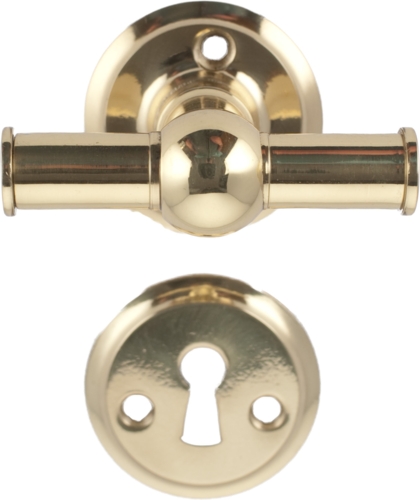 Sprossen 678 gerade Kreuzgriff Messing poliert mit Lack