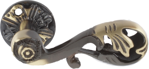 Messing dørhåndtak A472 Antikk med CC38 for DIN låsekasser