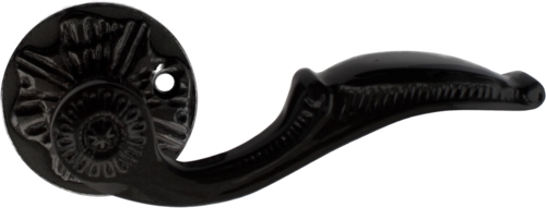 Messing-Türgriff A475 oxidiert schwarz mit CC30 (für Modular-Schlosskästen)