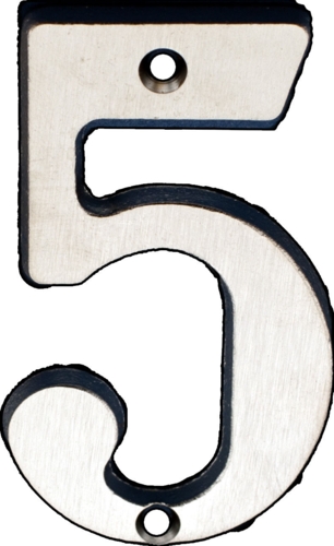 House number Model 566, 65 mm FOOD Nickel
